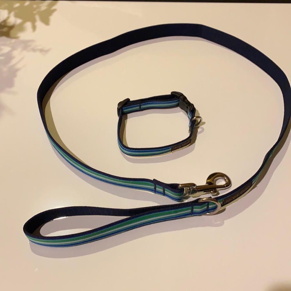 Dog Label Leash and Matching Collar